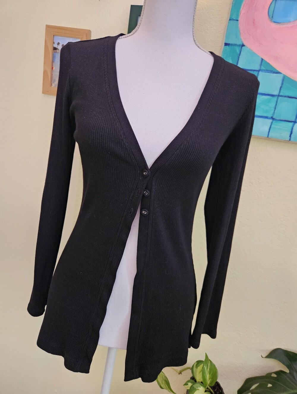 Lanston tunic Cardigan. Cotton tencel blend SZ XS